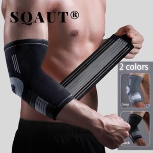 SQAUT® Ellenbogenbandage mit Klettverschlussband