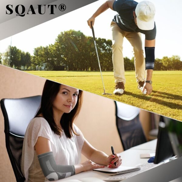 SQAUT® Ellenbogenbandage mit Klettverschlussband - Image 8