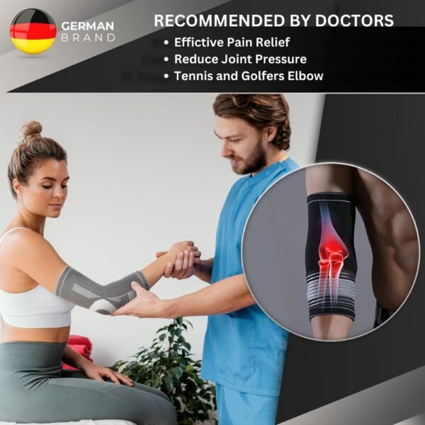 SQAUT® Ellenbogenbandage mit Klettverschlussband - Image 6
