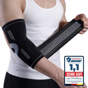 SQAUT® Ellenbogenbandage mit Verstellbare Kompressionsband Elbow brace